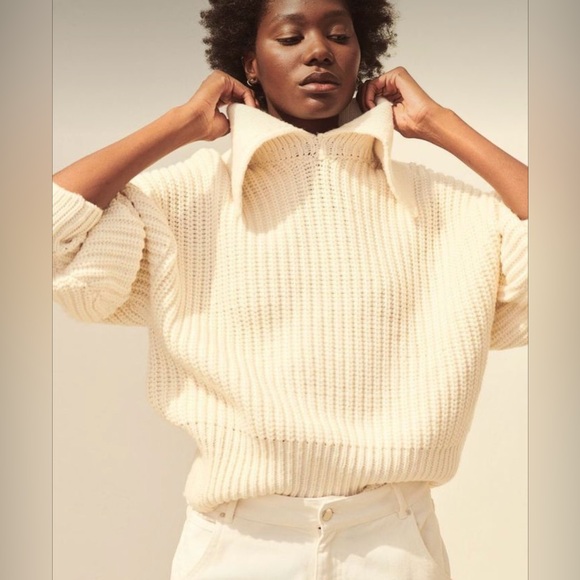 H&M collares rib- knit sweater. Size Medium. - Picture 1 of 9